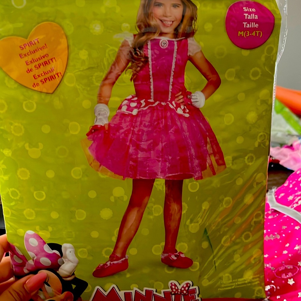 Minnie house toddler costume- dress and ears